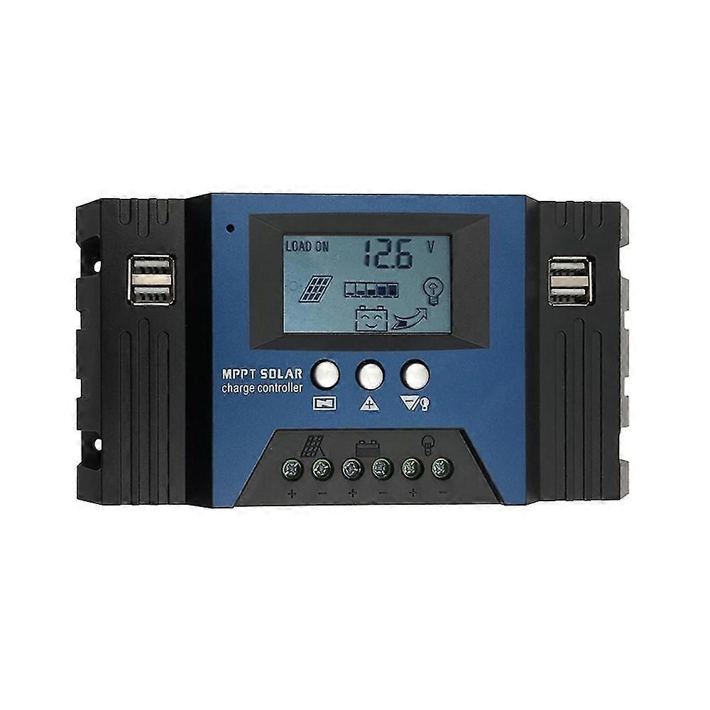 100A MPPT Solar Charge Controller 12/24V Auto Focus Solar Panel Controller Battery Intelligent Regul
