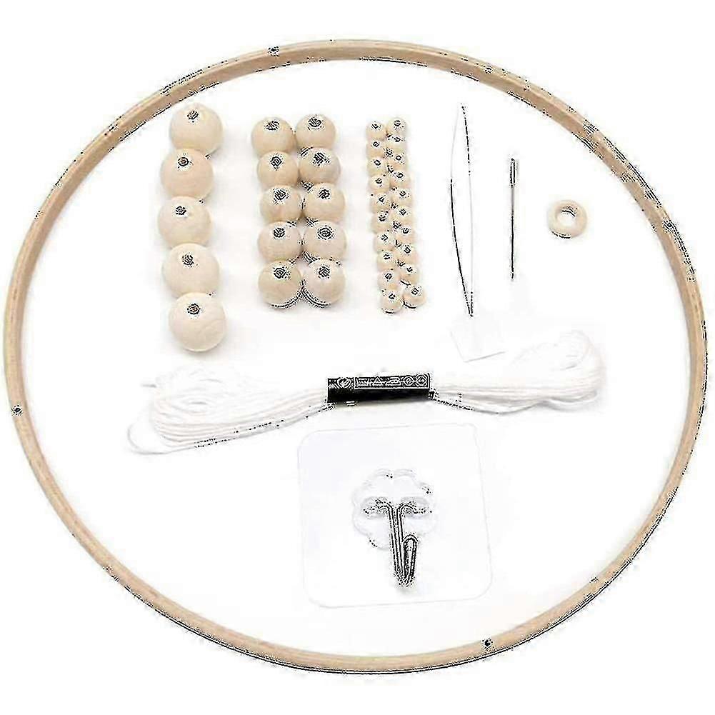 41pcs Mobile Frame For Crafts Natural Wood Mobile Hanger Mobile Kit