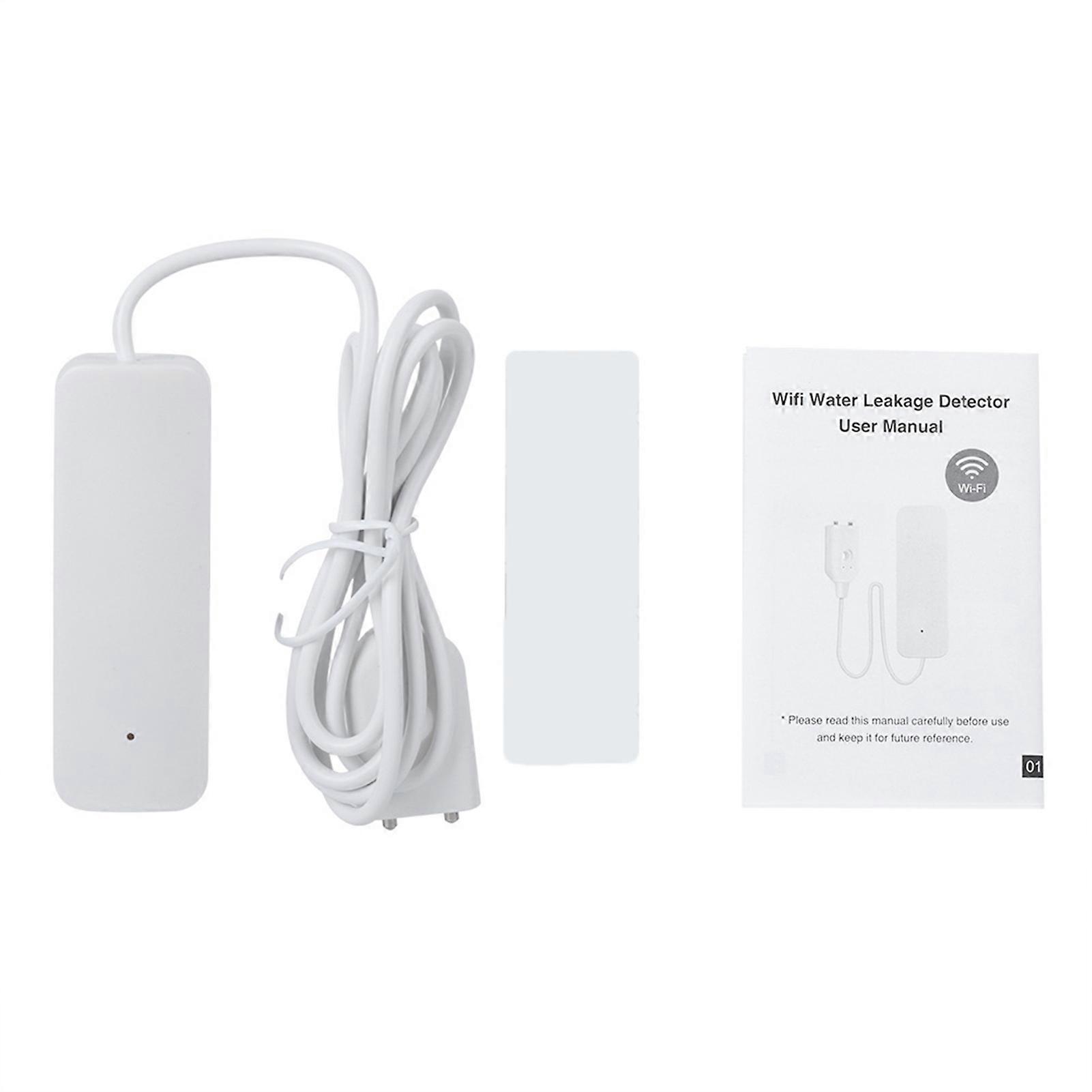 Smart Wifi Wireless Water Leakage Alarm Overflow Flood Level Leaks Detection Notifications Work with Tuya