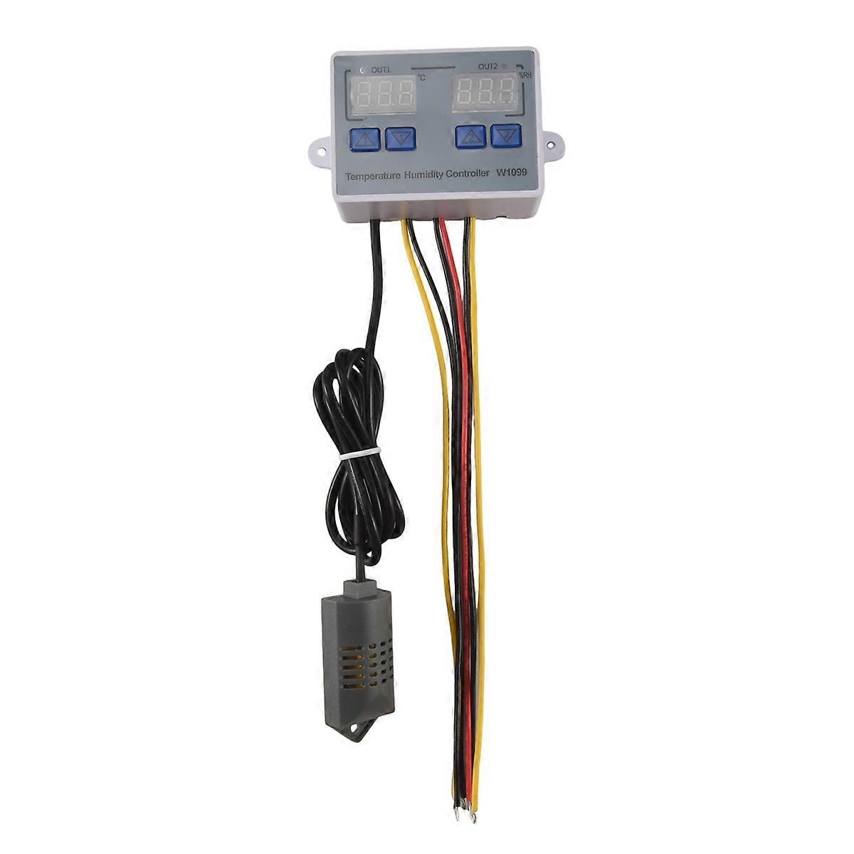 XK-W1099 Dual Digital Thermostat Humidistat Egg Incubator Temperature Humidity Controller Regulator
