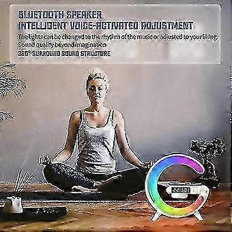 4-in-1 Light Clock G63 Guanguan  G Shape Bluetooth Speaker With Rgb
