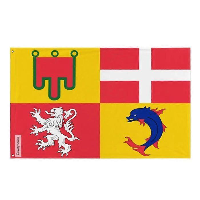 Auvergne-Rhône-Alpes Flag – 90 x 150 cm – Polyester – Iron Grommets – Durable