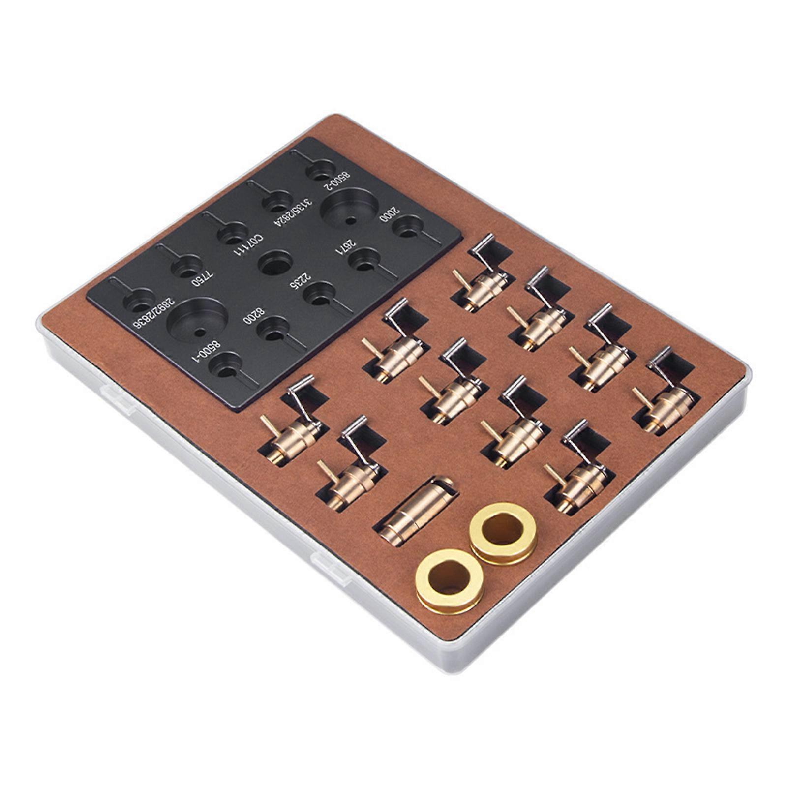 Professional Watch Mainspring Repair Barrels Set Great for 10 Type Multiple Calibers Efficient Watch Maintenance Tools