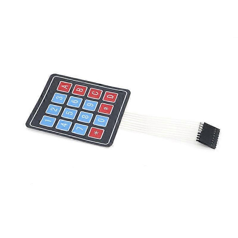 4x4 Matrix Array Keypad - 100PCS 16 Key Membrane Switch Keypad for Arduino, Raspberry Pi, and DIY Projects