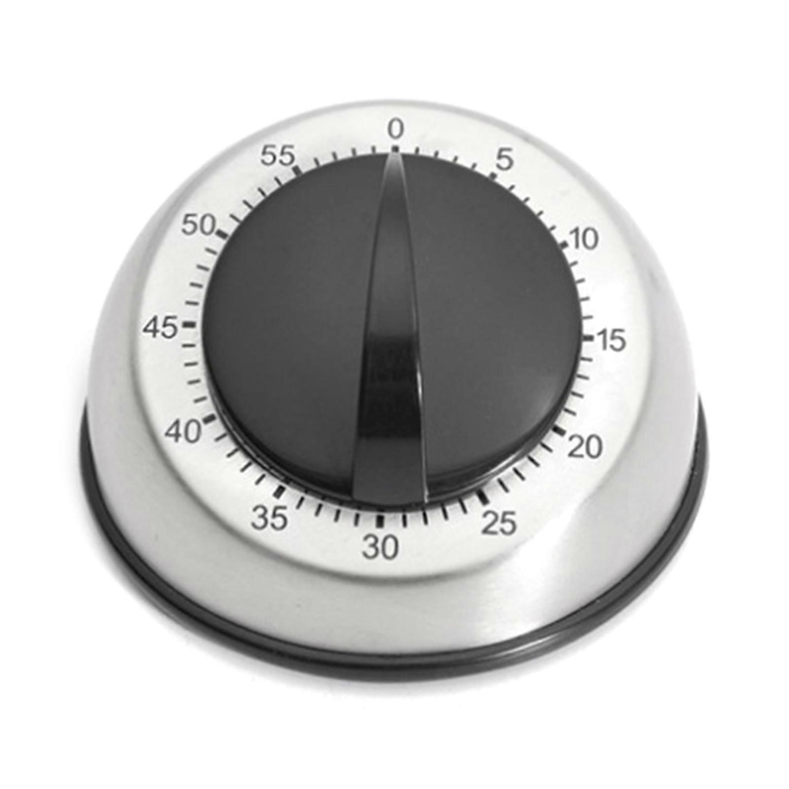 Mechanical Stainless Steel Timer for School, Learning, Projects, and Kitchen Tasks, Time-Reminder for Kitchen