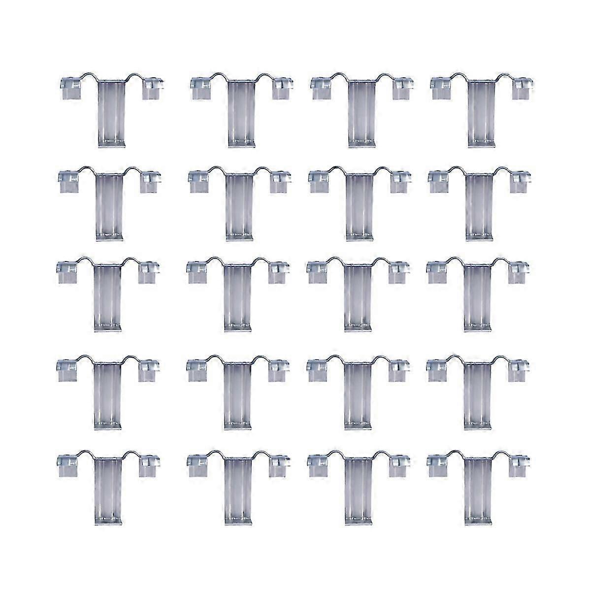 20 stk fotovoltaisk panel drenering spenne overflateplate solcellepanel vannavløpsklemme for solcellepanel drenering 30mm KB