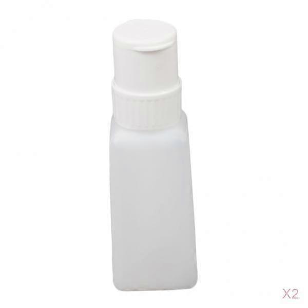 2 Pieces Refillable Nail Polish Remover Pump Dispenser Push Down Bottle