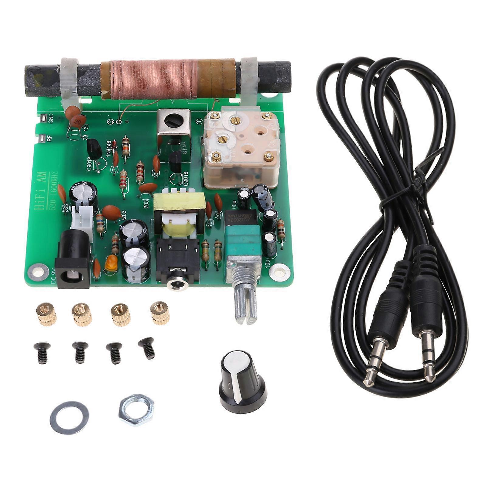 Crystal Radio Experiment Kit AM Transmitter for School Training 2P3 Radio Micropower Medium Waves Transmitter