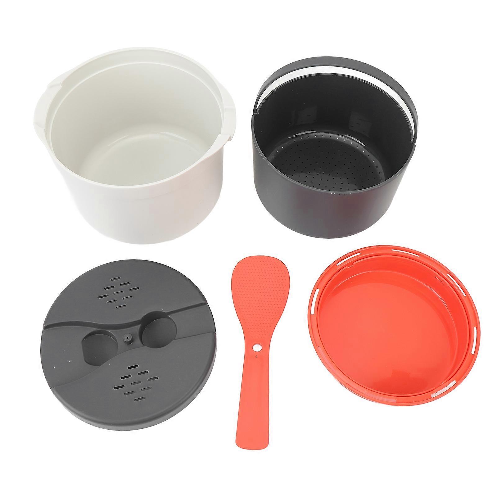 Microwave Rice Cooker Microwave Rice Steamer Portable Microwave Vegetables Cooker for Rice and Vegetables