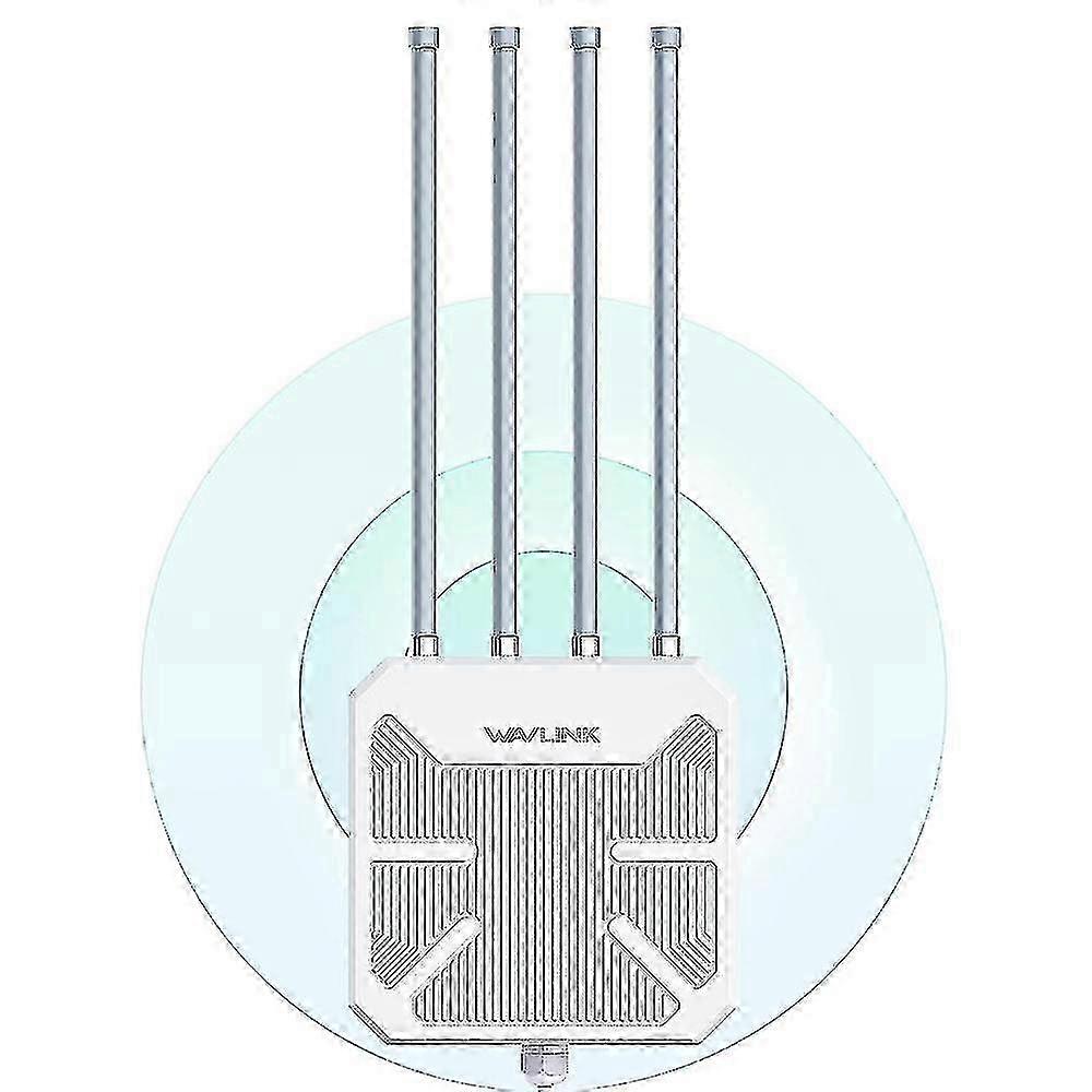 WiFi 6 AX1800 WiFi Routers IP67 Waterproof Dual Band Wireless Repeater with PoE Port,4 Antennas-EU