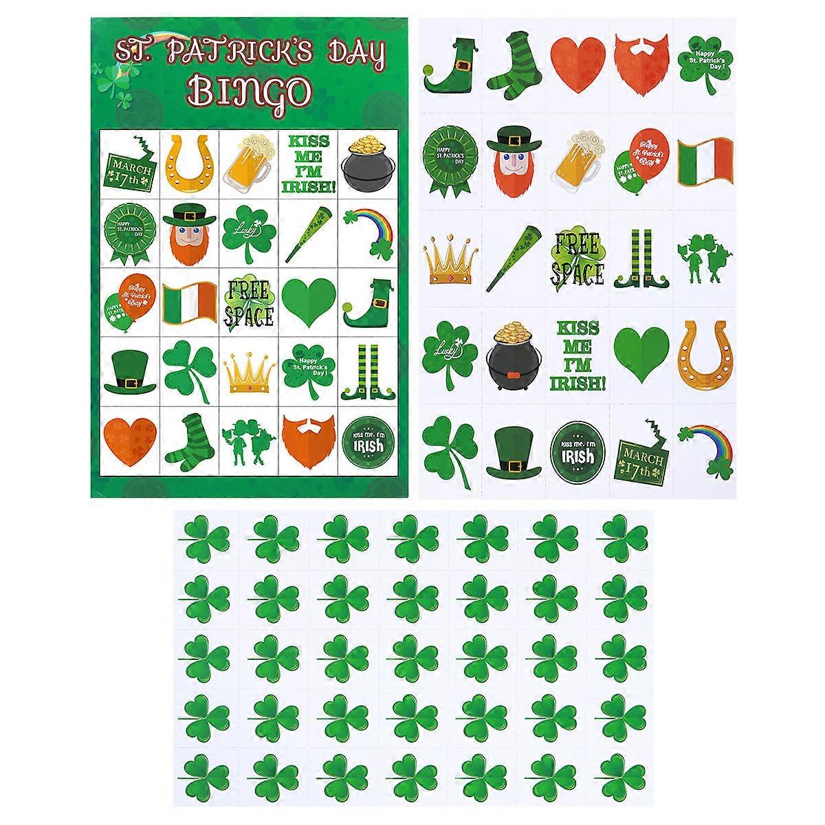 Festive Game Set Shamrock for Playing 33 Sheets by Tinksky