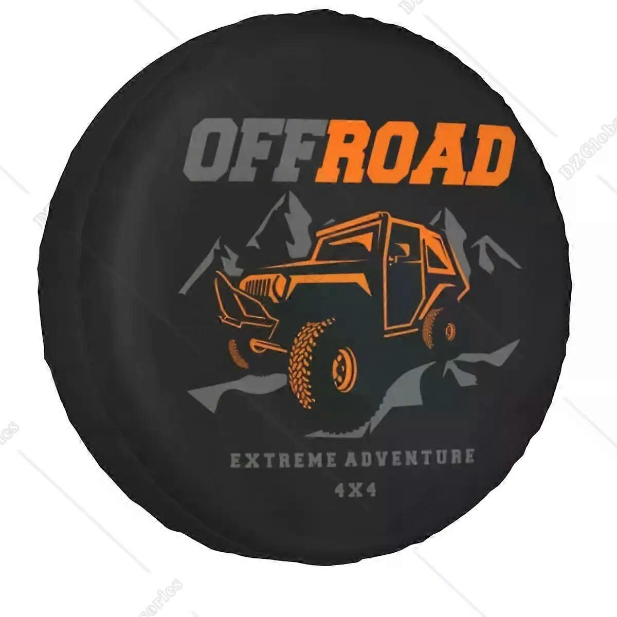 Custom 4X4 Off Road Extreme Adventure Spare Wheel Cover Universal for Hummer Trailer Custom Tire Protector 14 15 16 17 Inch