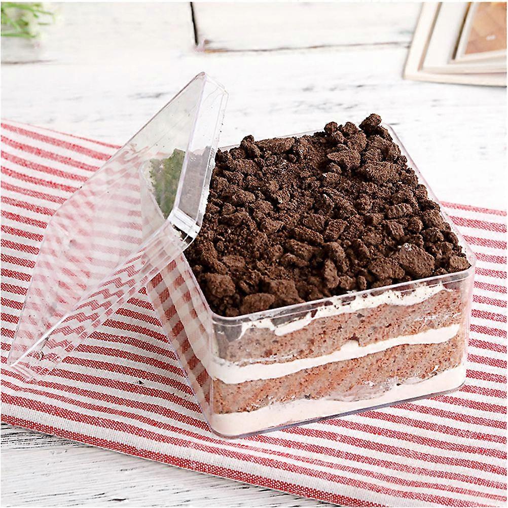 Dessert box for functions, carries donuts and crisps, safe and recyclable composition