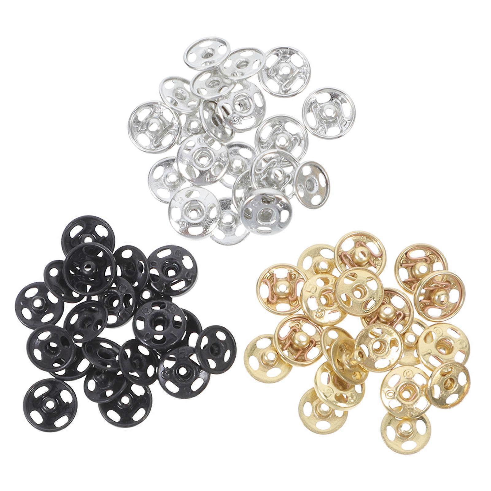 30pcs Mini Buttons for Doll Clothing – Durable Snap Fasteners for DIY Doll Shirts, Crafts & Button Replacements