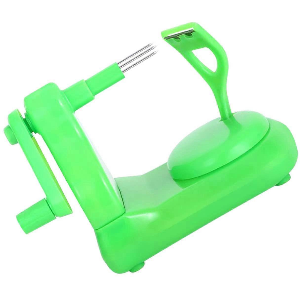 Peeler Tool for Fruits and Vegetables, Green Plastic Kitchen Gadget, Handheld Peeling Machine for Easy Use