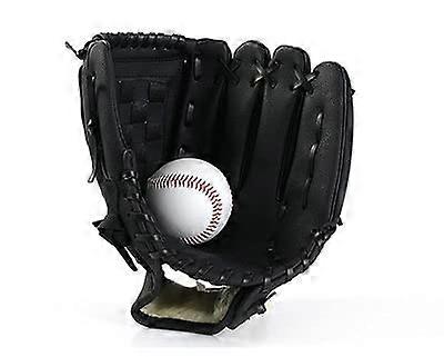 قفاز بيسبول بني رياضي أعسر للبالغين والرجال والنساء 10.5 بوصة