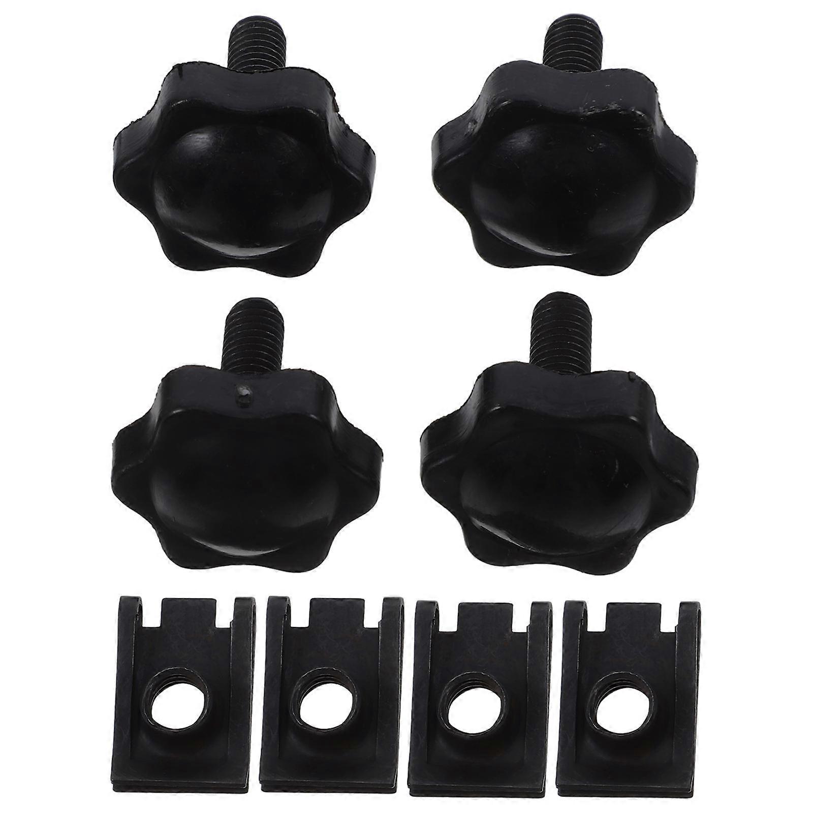 4pcs Motorcycle Saddlebag Security Kit   Theft Resistant Thumb Screws for Durable Trunk Modifications and Secure Storage