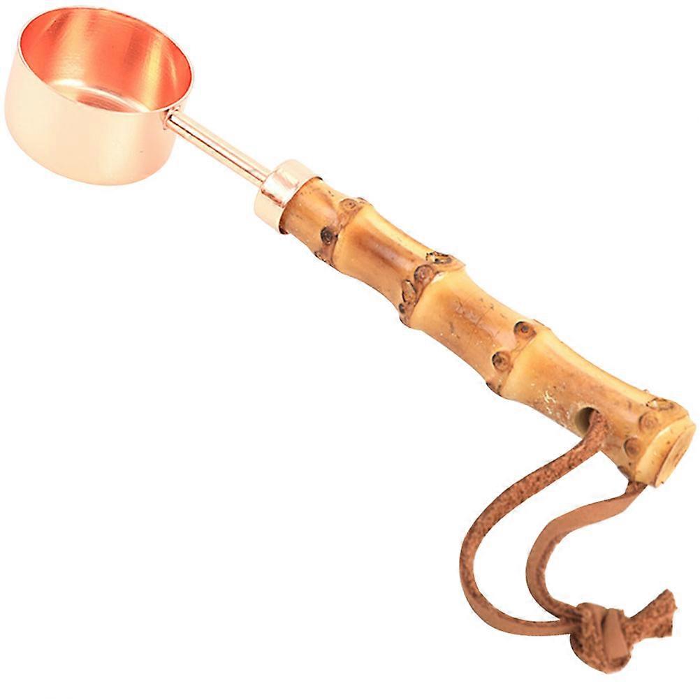 Bamboo Handle Coffee Measuring for Home Users in Cooking and Baking 15X3.5X2CM Easy to Clean 1Pcs