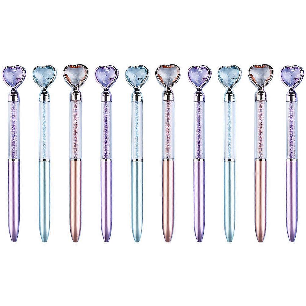 Multi Colored Pen Peculiar Design Smooth Writing School Supplies Random Color 16.5x1x1cm 10Pcs