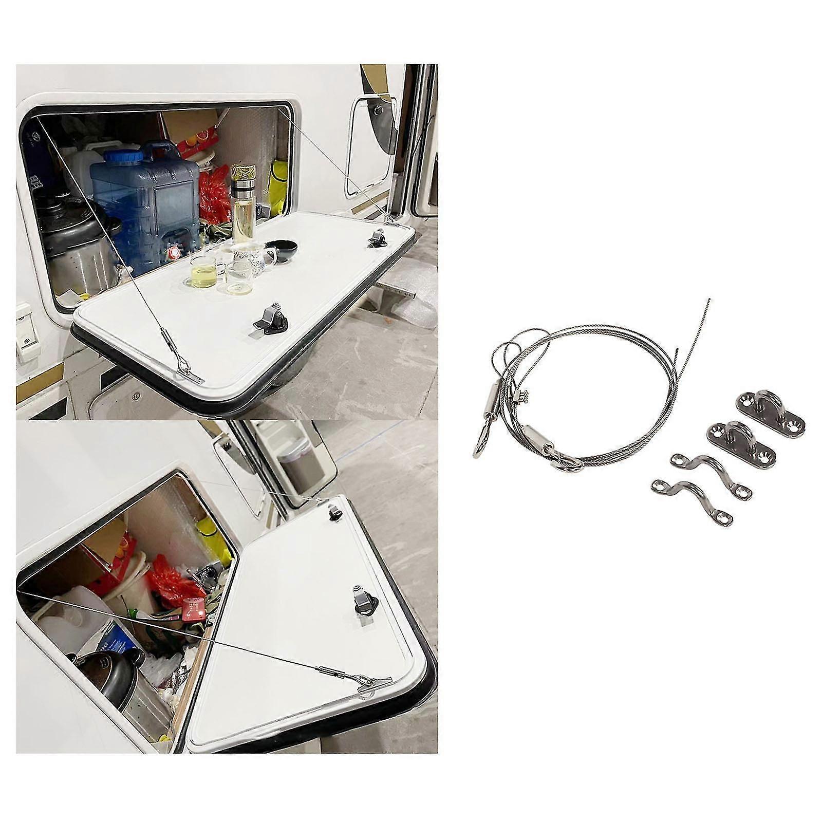 304 υλικό ανοξείδωτου διευθετήσιμο μήκος RV σχοινί έλξης καλωδίων hatchdoor