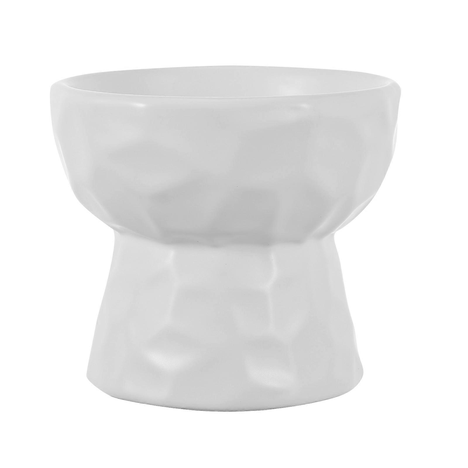 Pet Water Bowl Ceramic Cat Drinking Bowl Simple Design 1Pack