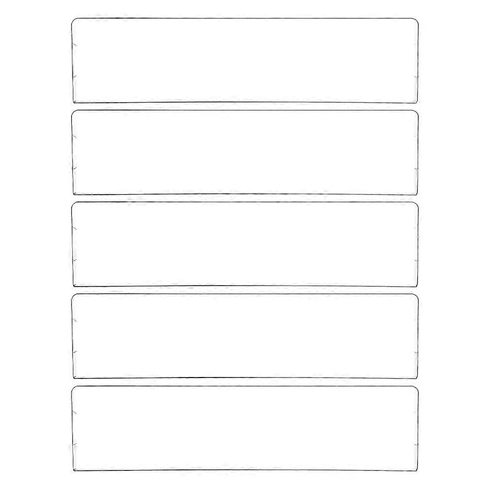 Transparent Acrylic Name Plate Holder Brackets – Wall Mounted Display for Office, School & Retail – Easy Installation with Strong Adhesive