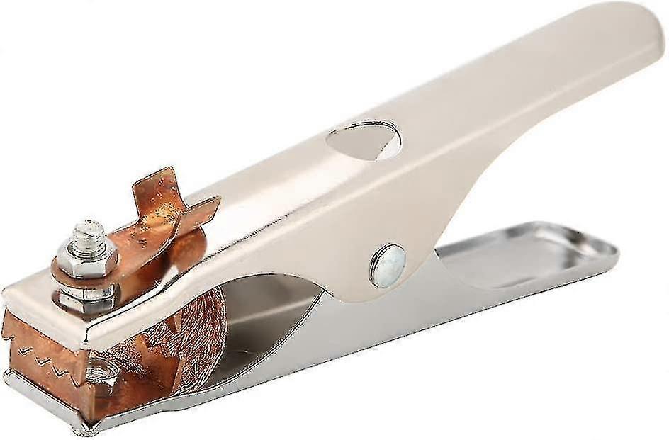 Morsetto di messa a terra a saldare in rame per saldatrice manuale (argento, 1 pz)