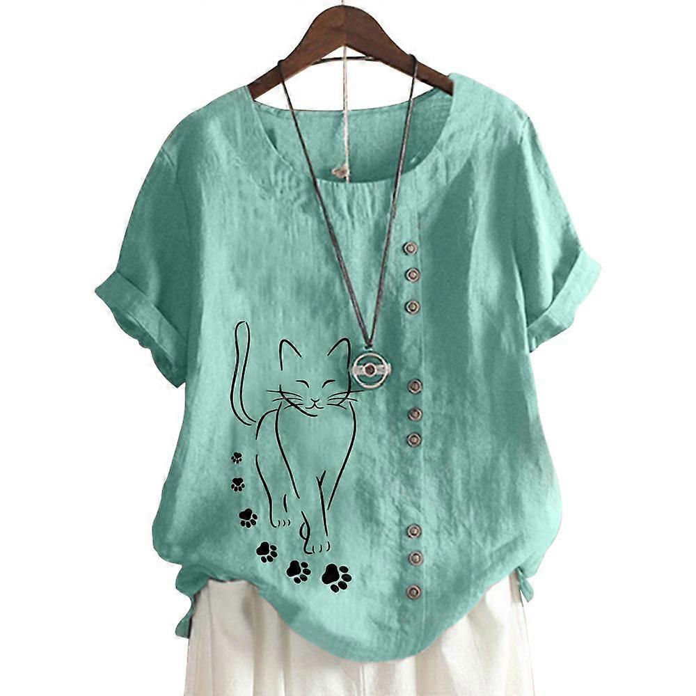 Comfortable and Chic Women's Casual Top with 11 Color Options and Button Accents