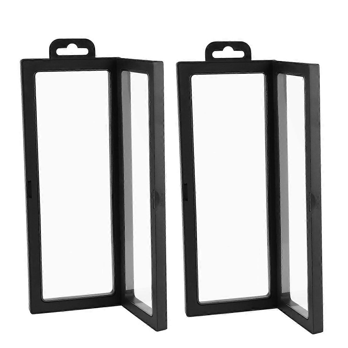 Jewelry Display Stands Transparent PE Case 23X9CM 2Set