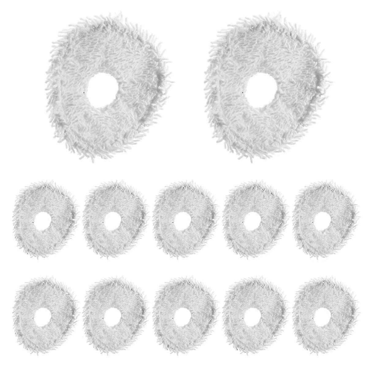 12Pcs Reusable Microfiber Mop Cloths for T10 Compatible Robot Sweeping Accessories and Replacement Parts