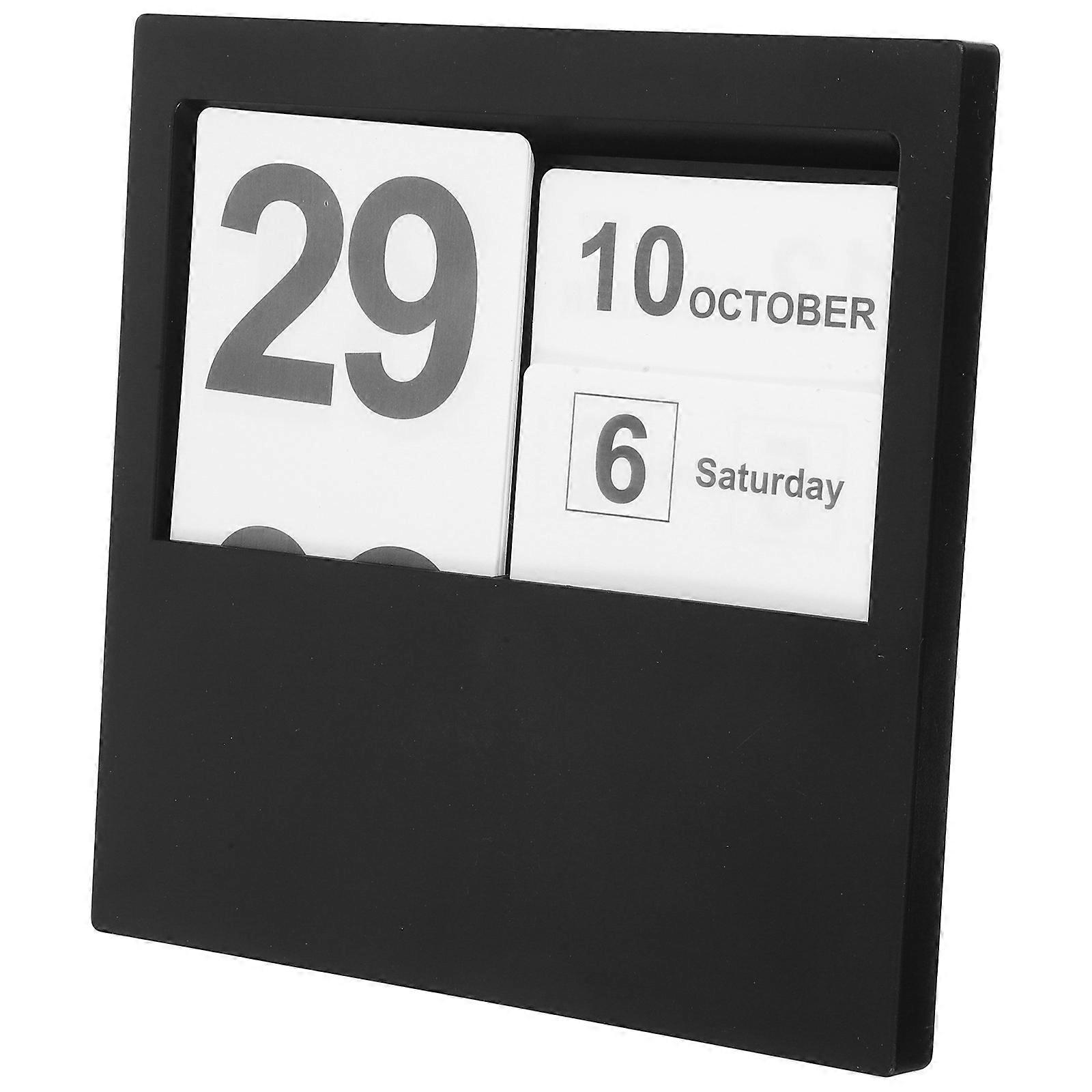 Household Table Calendar Rectangular Blocks Reusable Office Supply 1Pcs