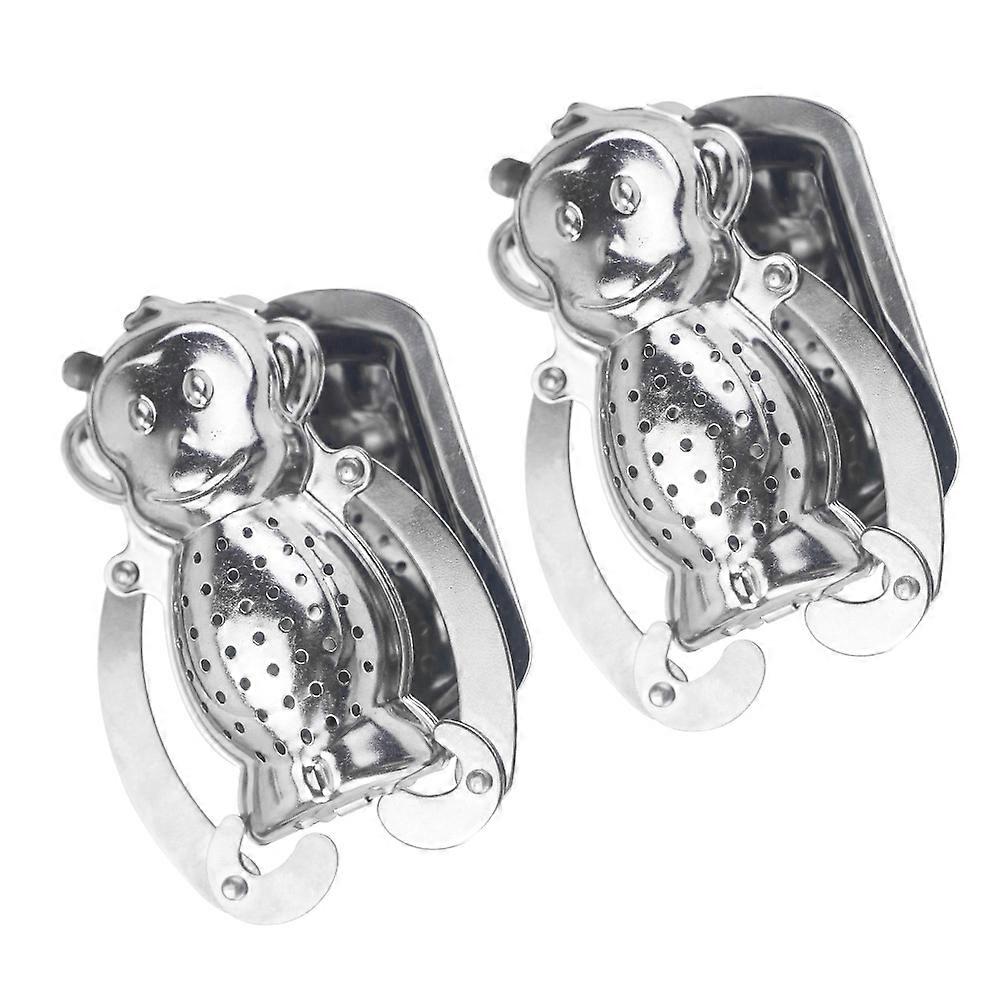 Stainless Steel Tea Filter Strainer for Home Use Silver Easy to Store and Safe 2pcs