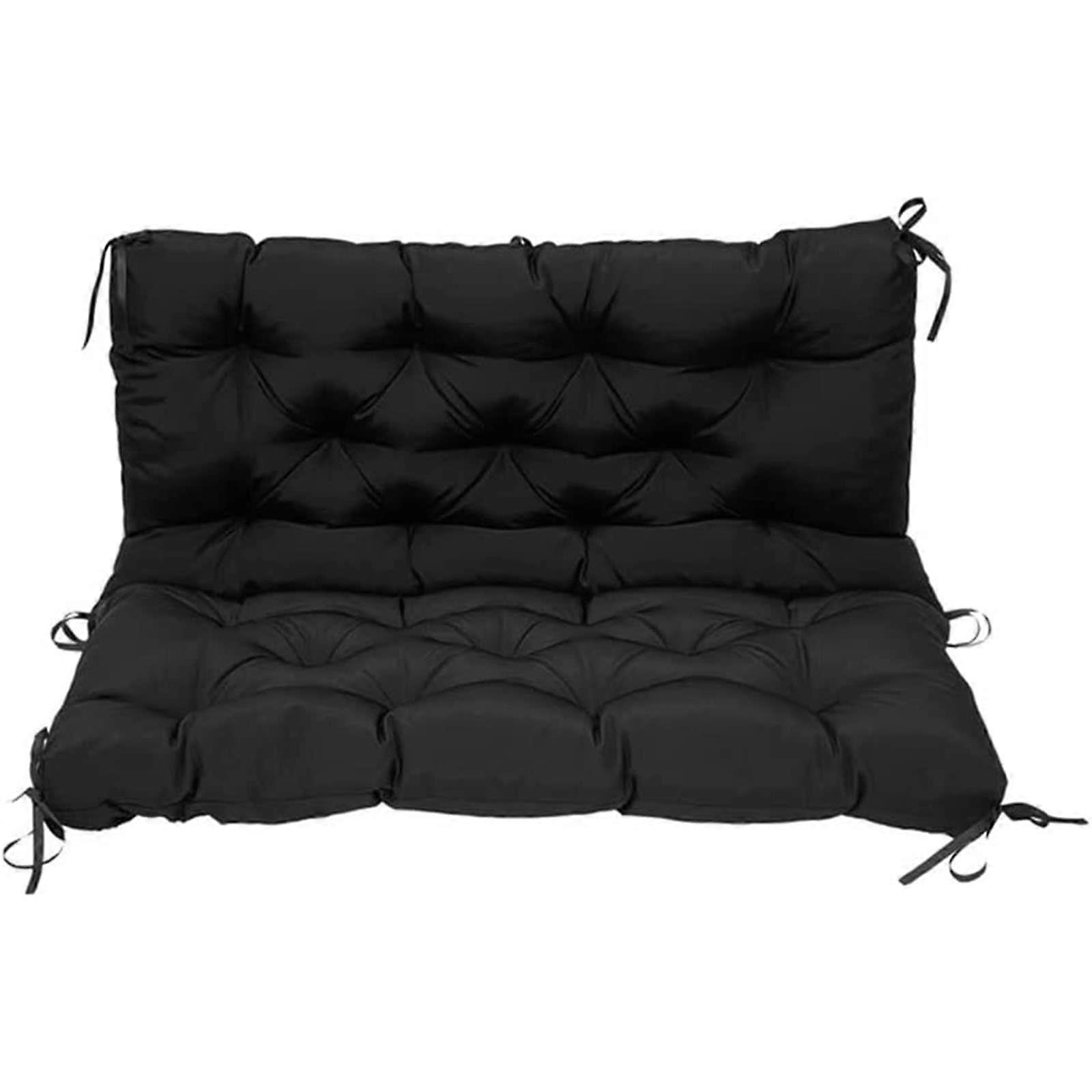 Swing Replacement Pad, Backrest Pad, Waterproof Garden Furniture Seat Cushion Washable 100*100*10CM