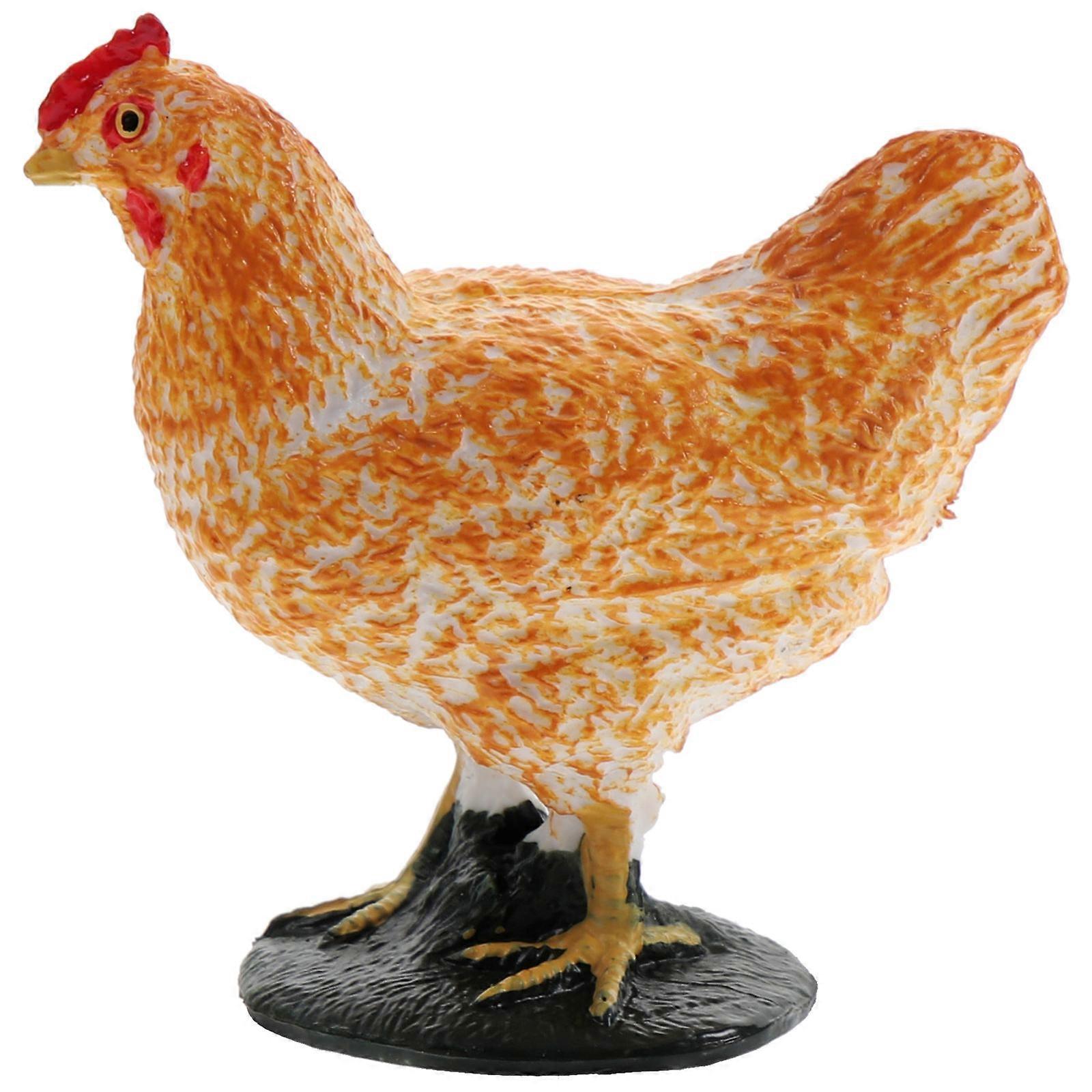 Chicken Farmhouse Decor Simulation Poultry Model Home Decoration 1Pc