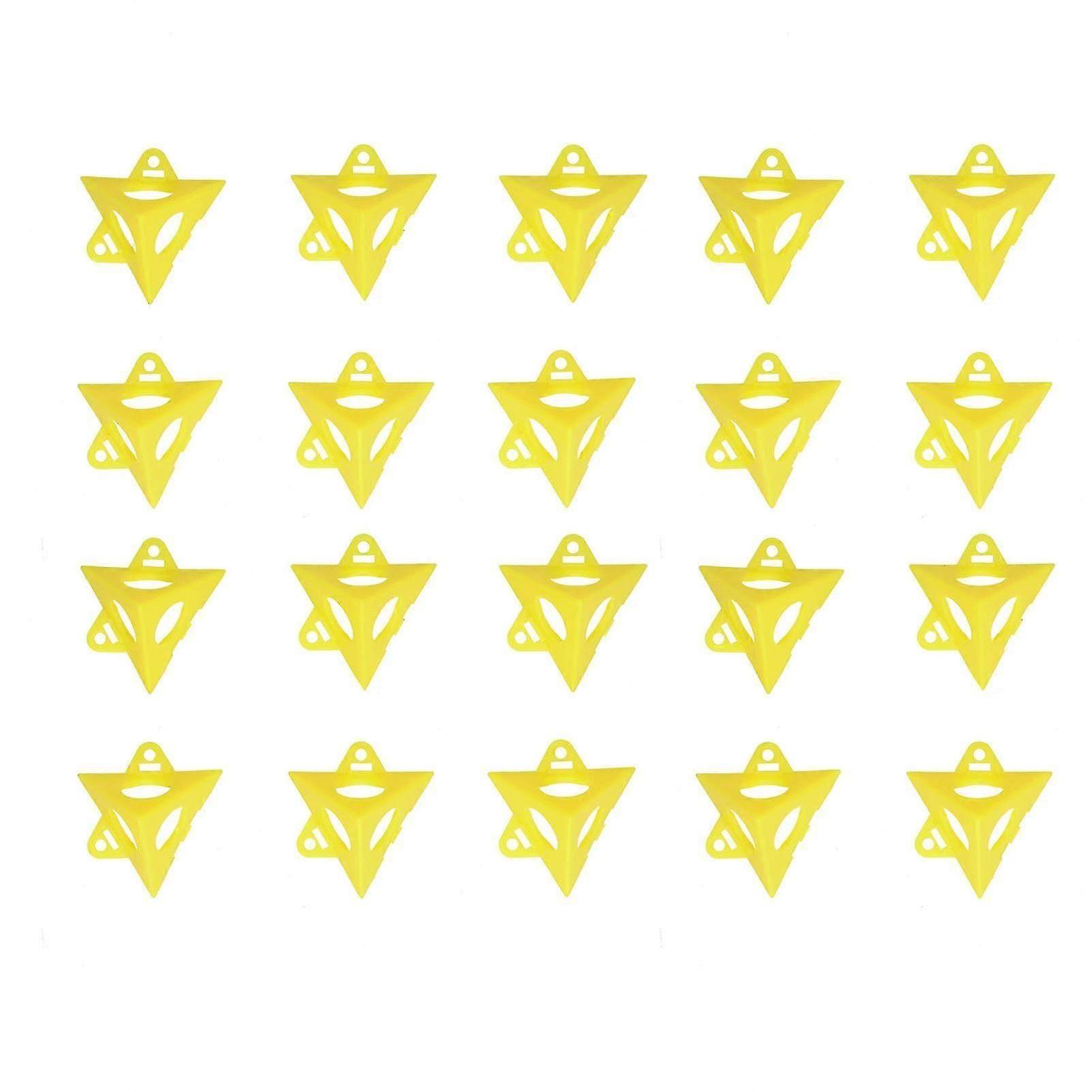 20PCS Paint Stand Kit Triangular Plastic Woodworking Bracket for Photo Frame Door Plank