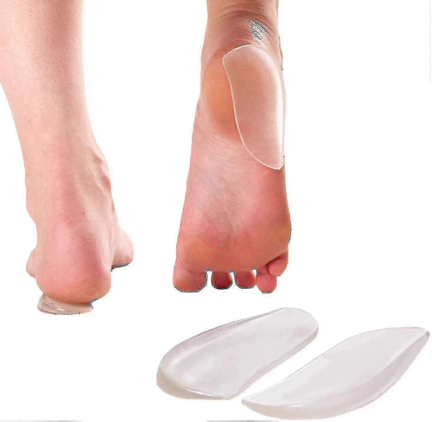 Silicone Insoles with Heel Wedge for Foot Alignment and Arch Correction