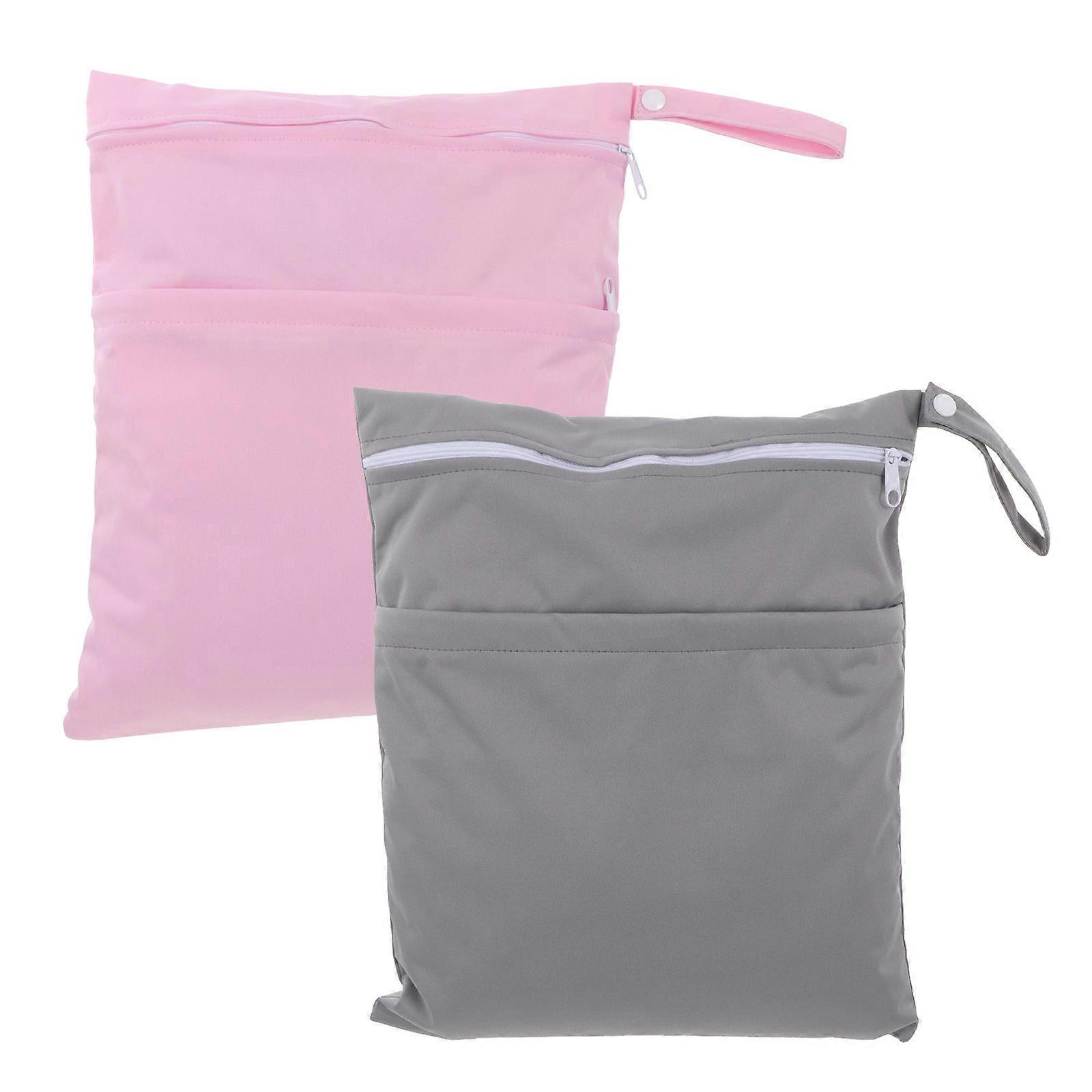 Hanging Diaper Organizer Diaper Storage Bag For Beach Use Waterproof And Portable Assorted Color 2Pcs