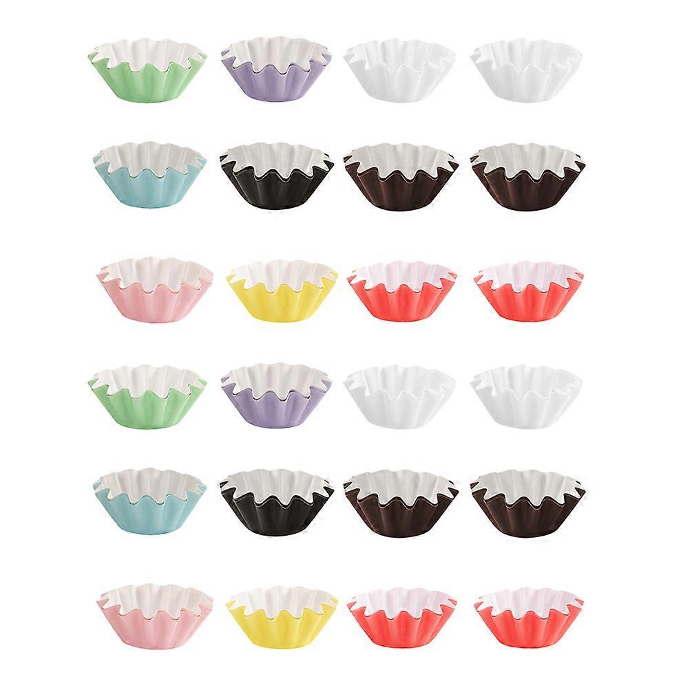 50pcs Multi Function Cupcake Wrappers, Mixed Colors, Food Grade Greaseproof Baking Cups for Cupcakes, Muffins, Treats, Home Baking and Parties