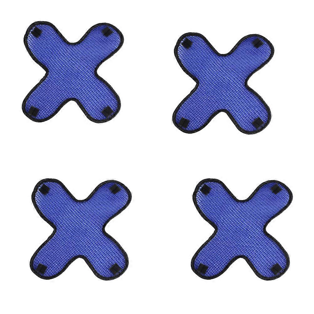 Hat Pads Liner Helmet Mat Insulation Non-slip Moisture-wicking Blue 29x29CM 4Pcs