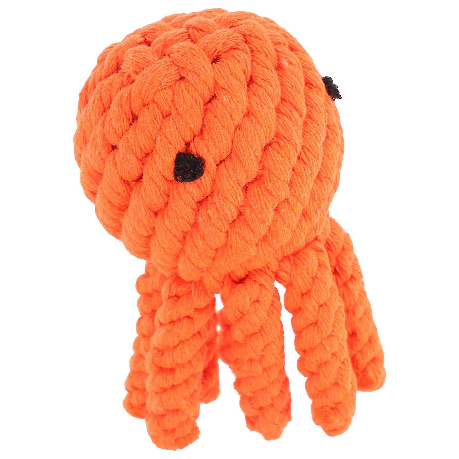 Rope Chew Toy Pet Dog Chewing Toy Octopus Shaped For Daily Use Teeth 1 Set