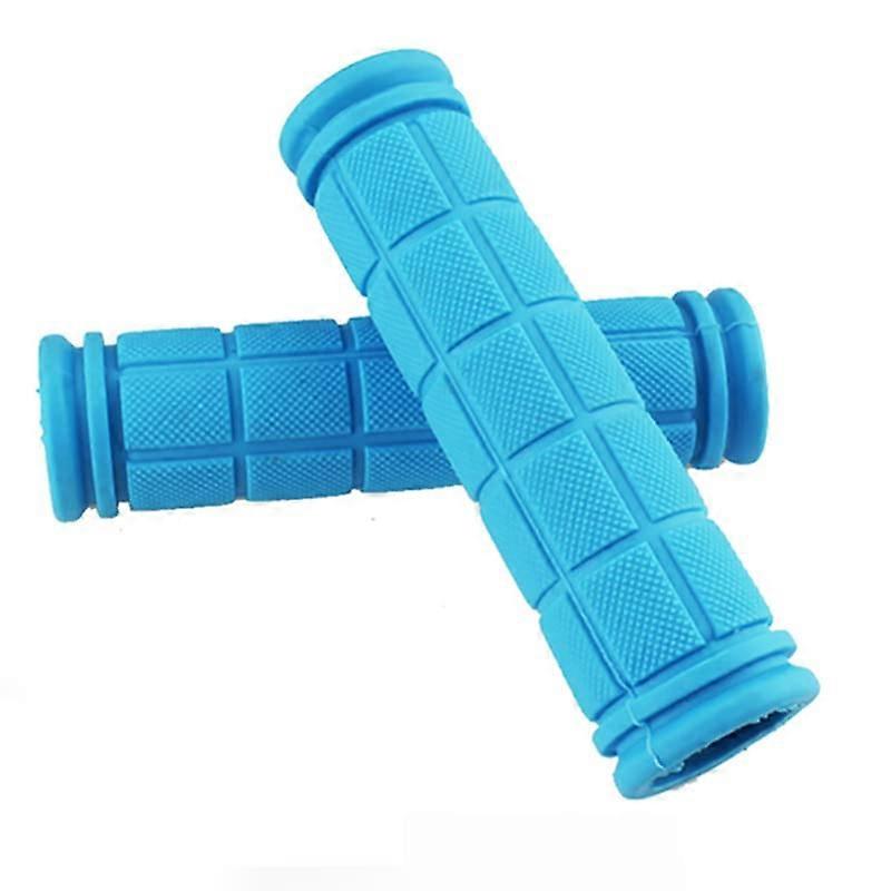 Bicycle grips, rubber handlebar grips, cycling grips, antislip bike covers, MTB grips (1 pair light blue).
