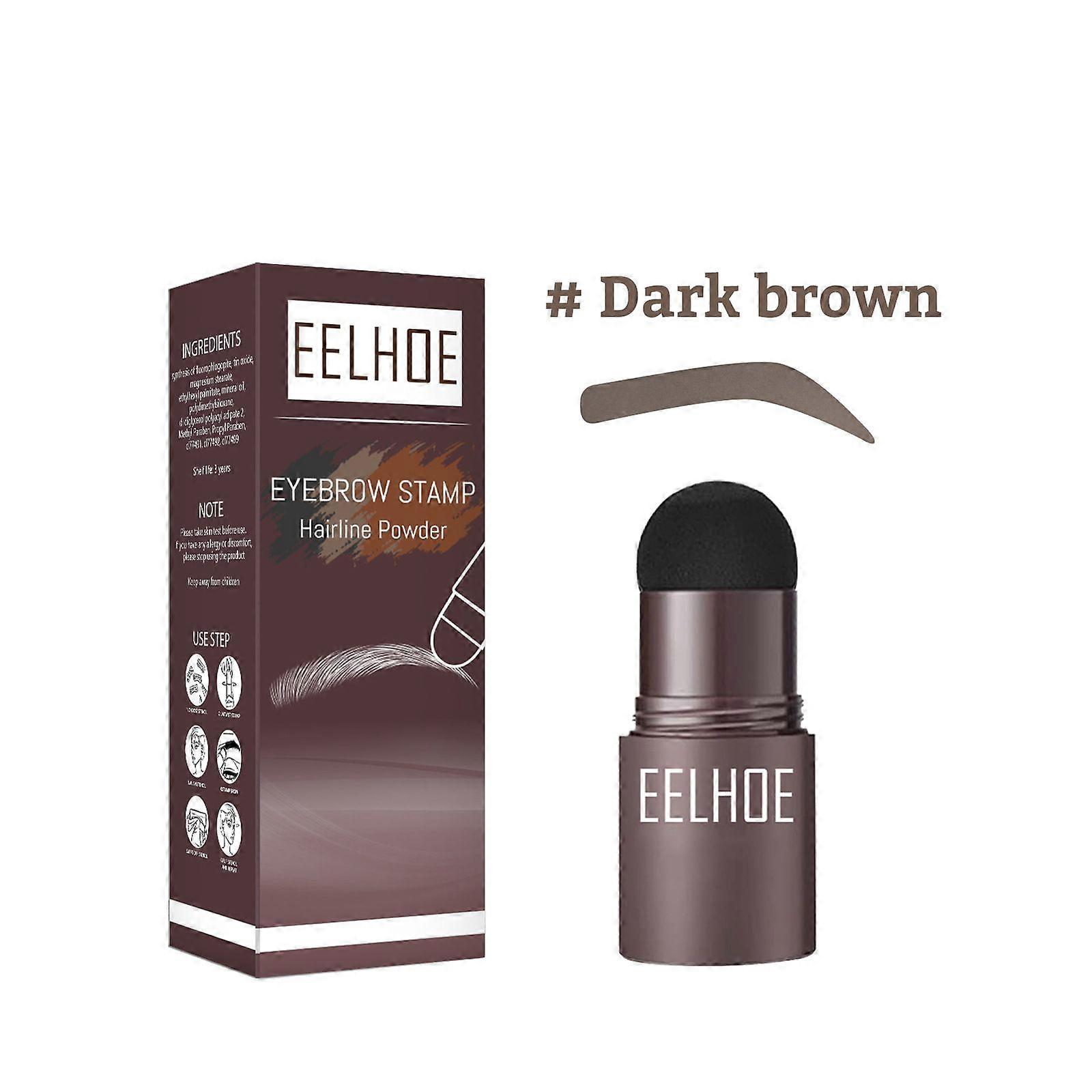 Waterproof Eyebrow Print Mold Kit - Easy Dark Brown Natural Eyebrow Filling & Shaping Makeup for Beginners, Long-Lasting, Safe & Time-Saving Brow Tatt