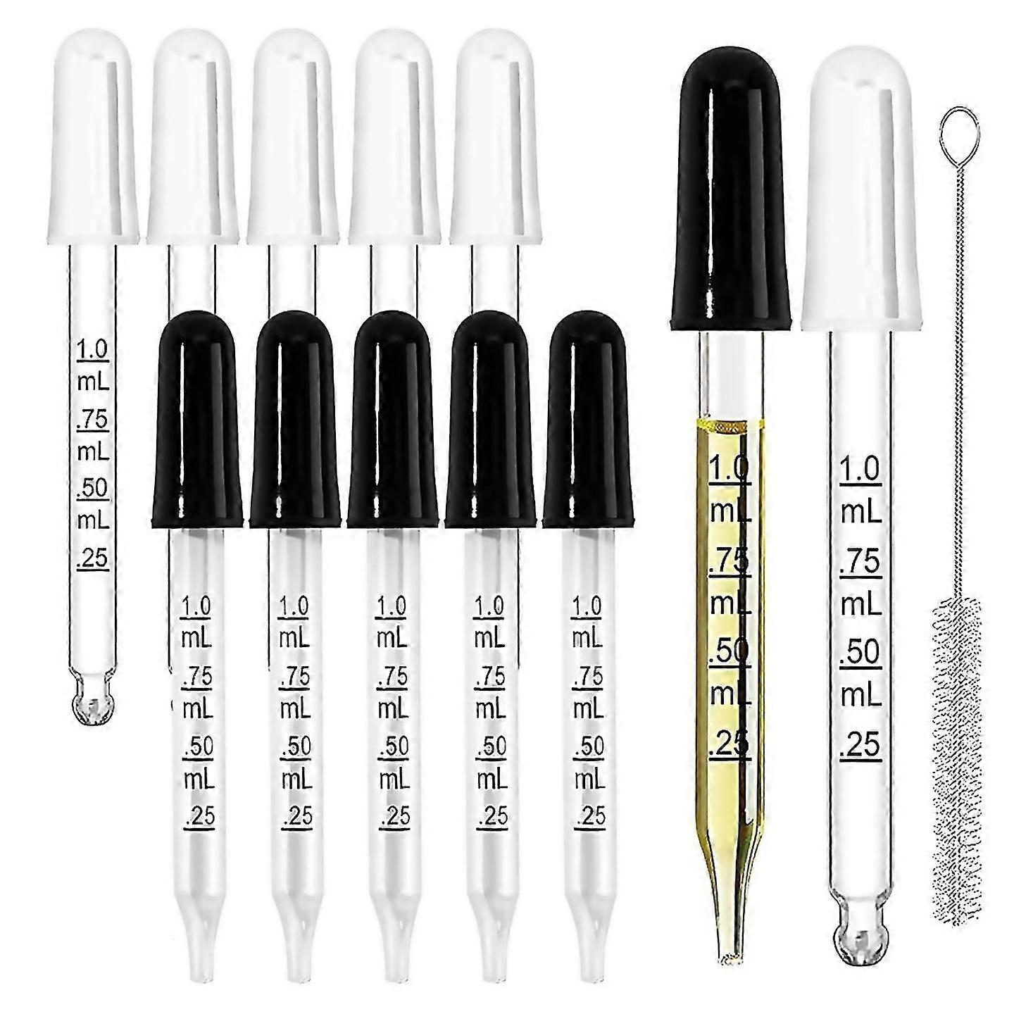 For 10pcs Eye Dropper With Rubber Head, Precise Pipette Droppers