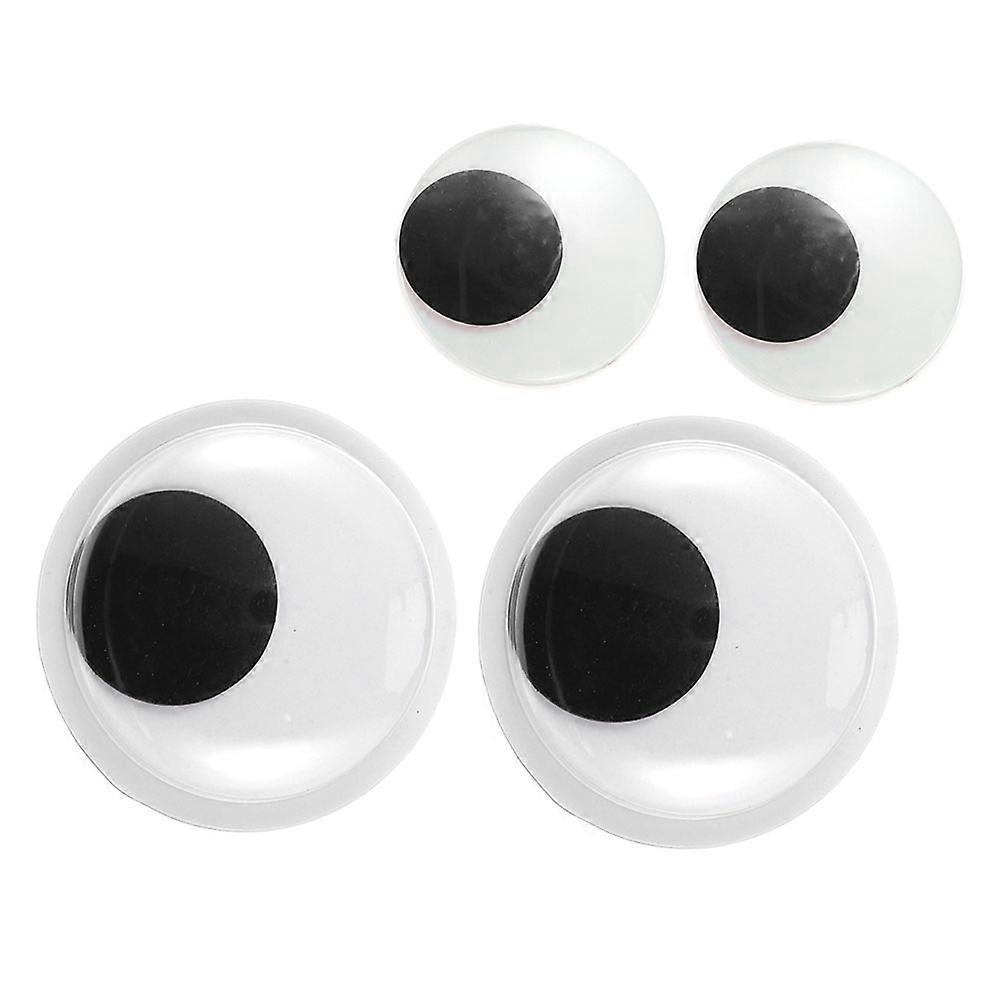 Googly Eyes Vehicle Decoration DIY Craft Decors Assorted Color 4Pcs