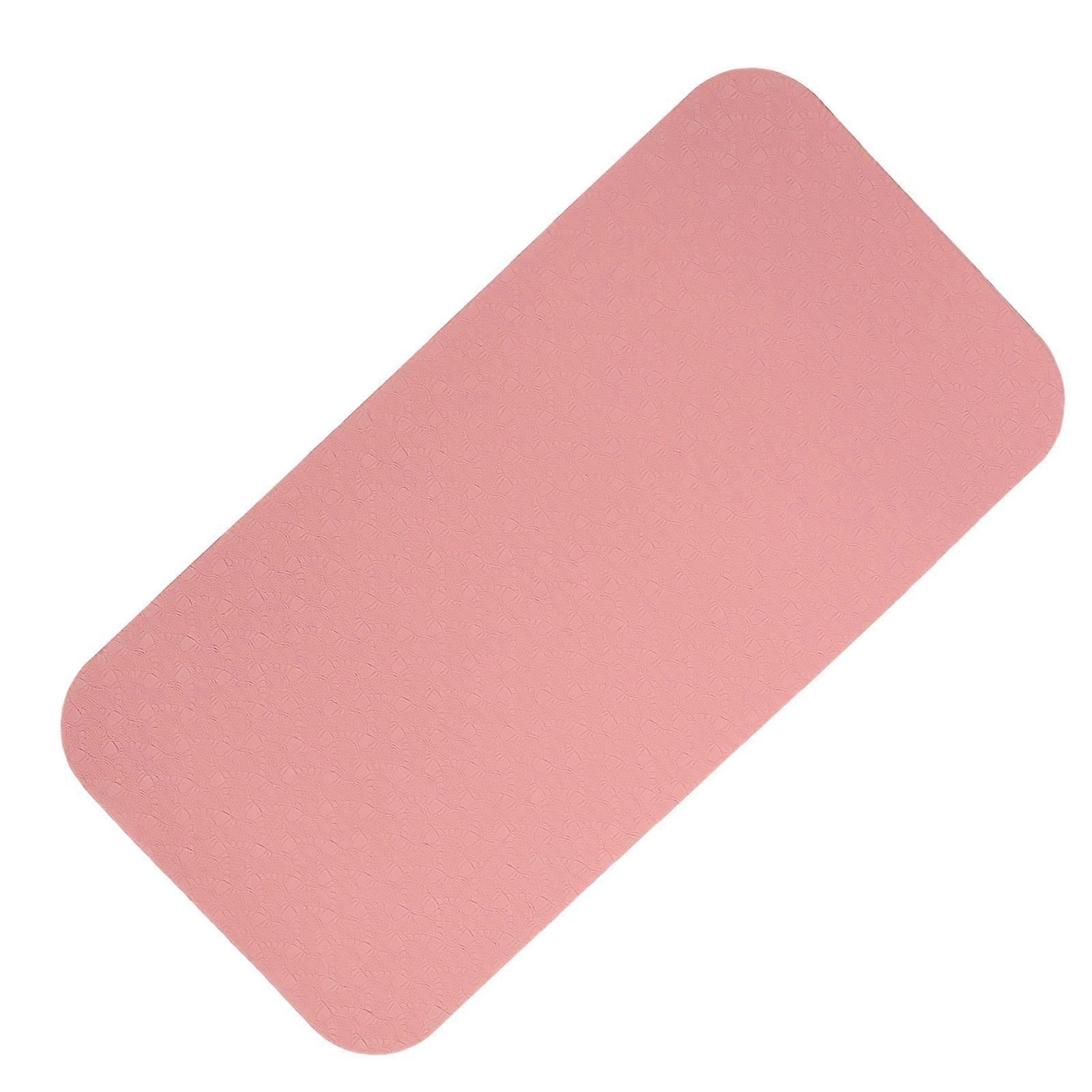 Gym Kneeling Pad TPE Material Cushioning Fitness Elbow Support Pink 34.00X17.00X0.80CM 1Pack
