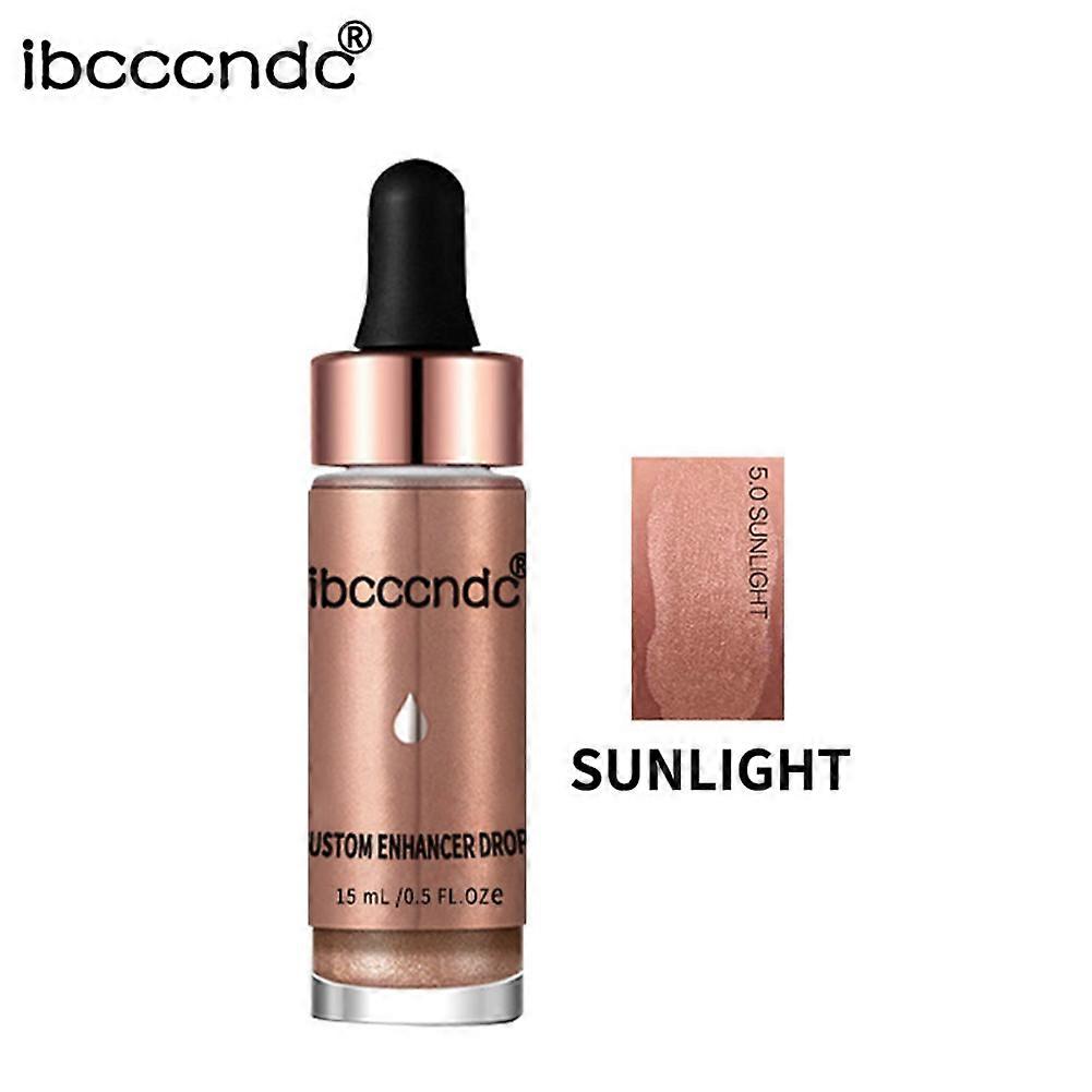 Face Lips Contour Highlight Brightening Makeup Dropper Concentrate Liquid(Sunlight)