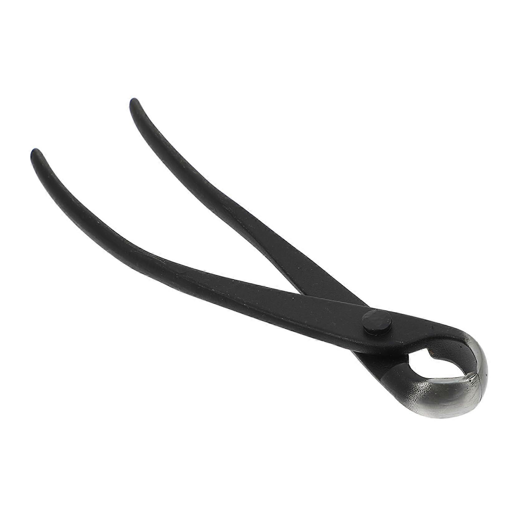 Pruning Shears Japanese Concave Scissors Spherical Button Cutter Black Alloy Bonsai Shear Planting Tool