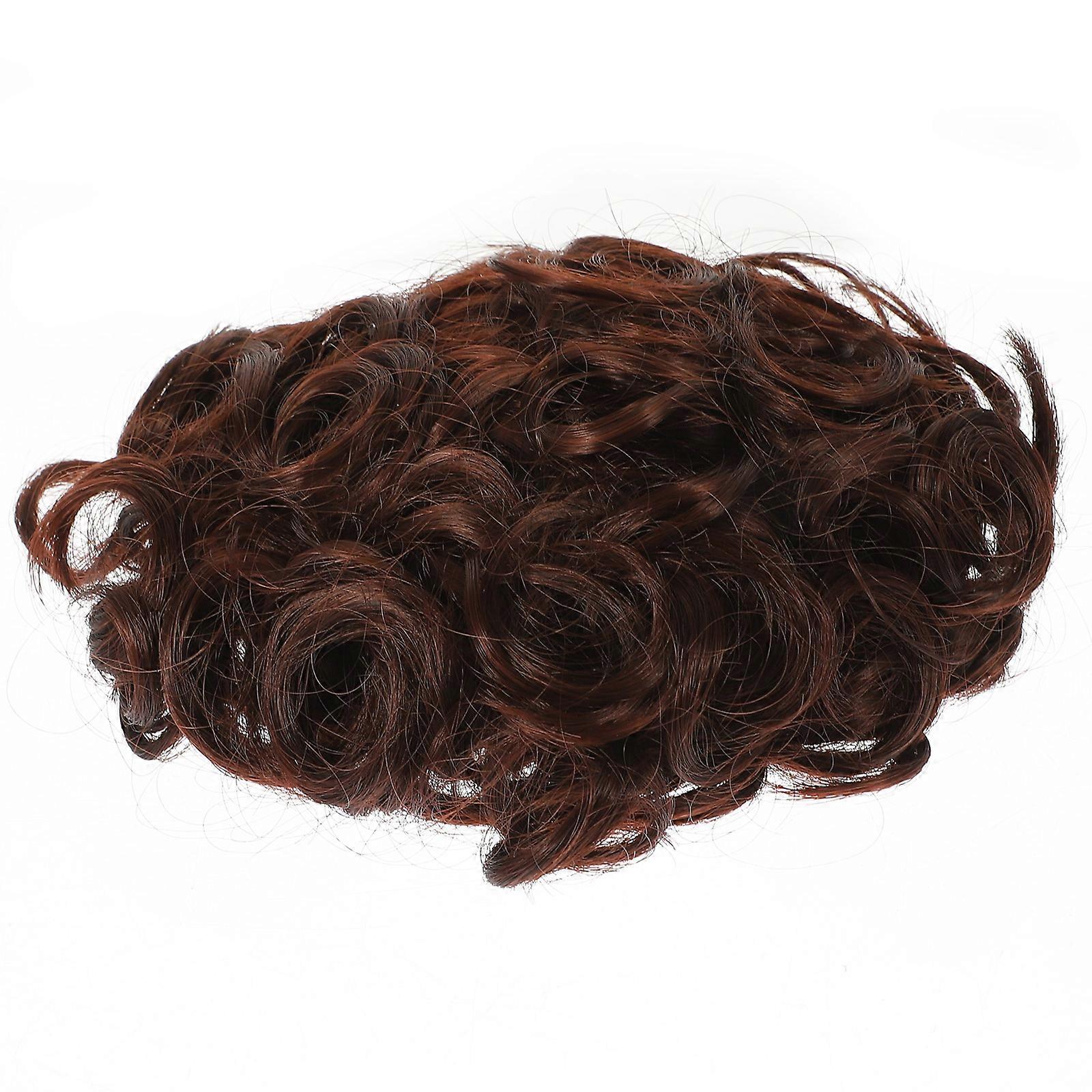 Messy Bun Hair Piece Curly Hair Extensions with Tubing Elastic Rope for Women Suitable for Various Occasions 1Pack