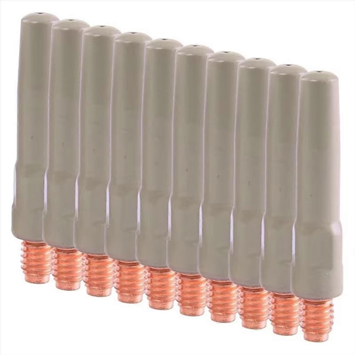 10pcs Non-Stick Coating Welding Tips Welding Torch Accessory for 15AK Coated Welding Nozzles MIG Welding Torch Coating C