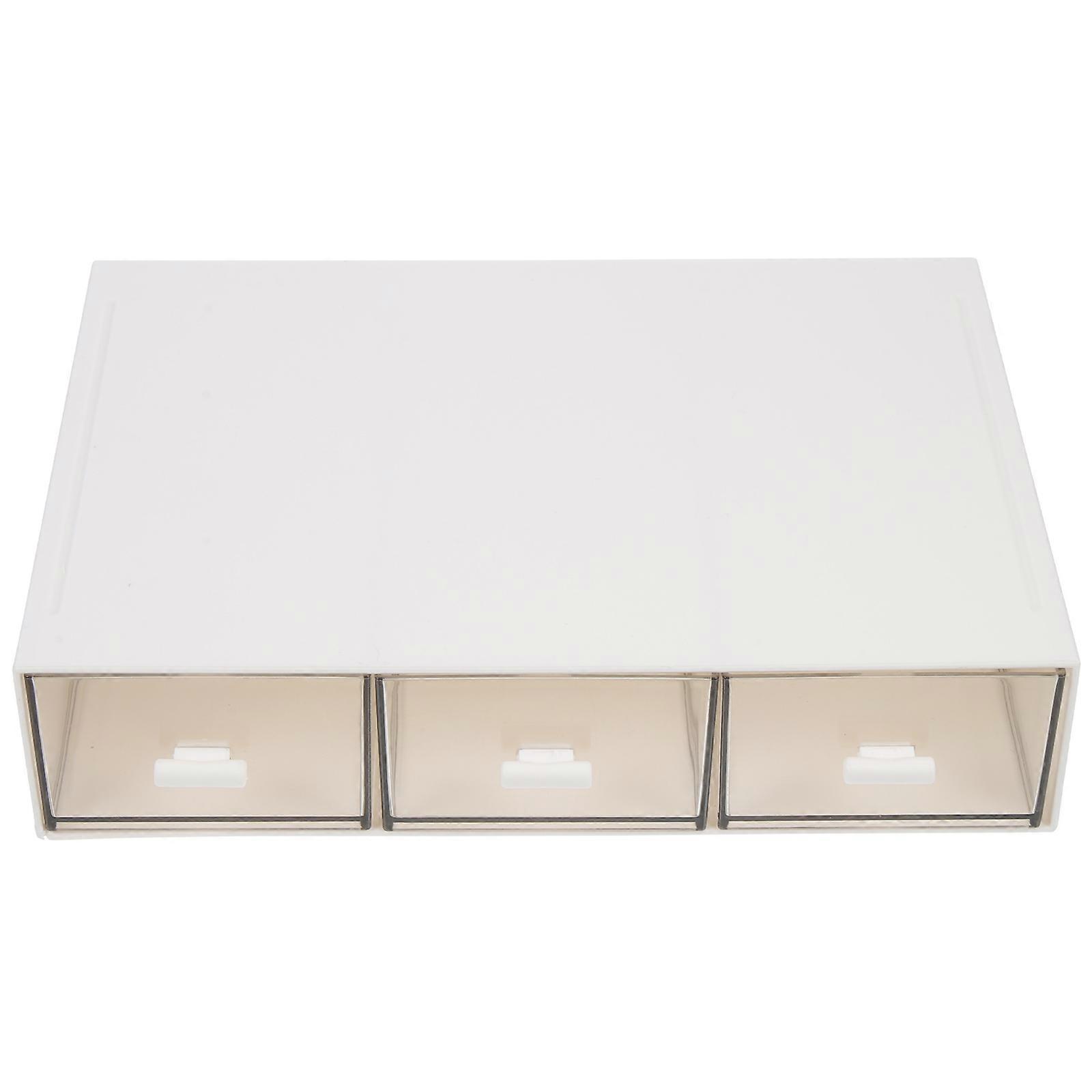 Drawer Type Stationery Box Multi-Use Makeup Case Home Use Office Workers 22.7X16.5X5CM ABS 1Pcs